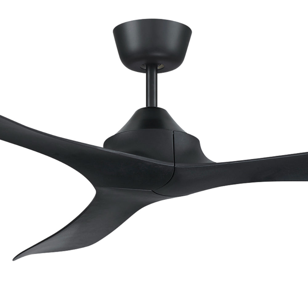 Mercator Juno DC Ceiling Fan with Remote – Black 56″