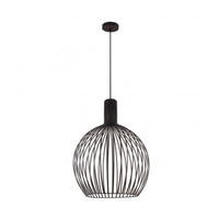 Gabbia Black Wood Look Pendant Small