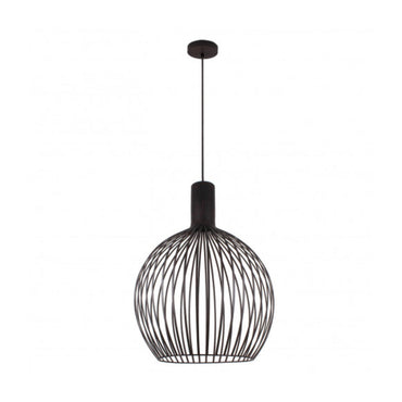 Gabbia Black Wood Look Pendant Small