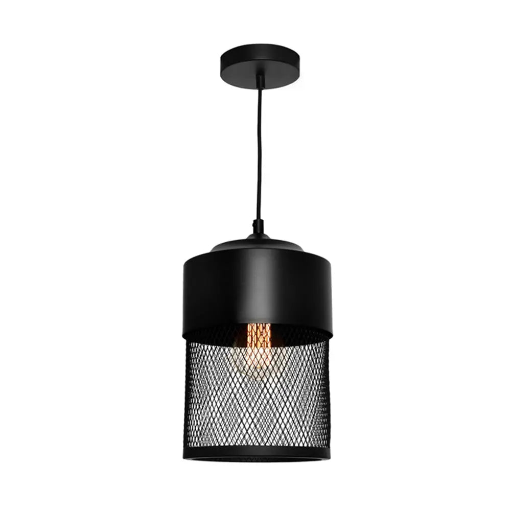 Galahad Black Mesh Pendant - Small