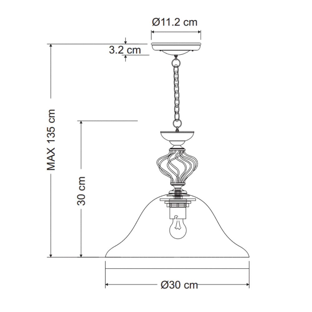 Geneva Single Pendant Alabaster Glass Series