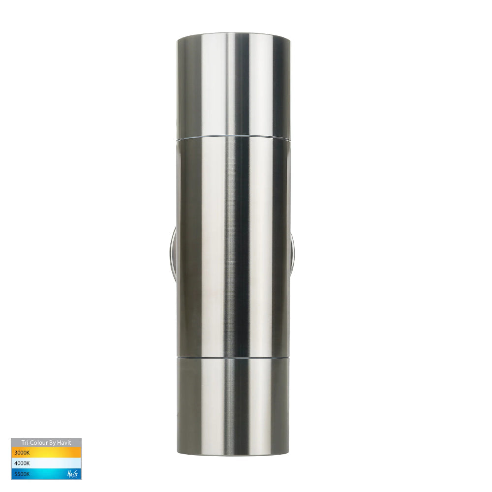 Tivah Up-Down Wall Pillar Light Titanium Aluminium LED