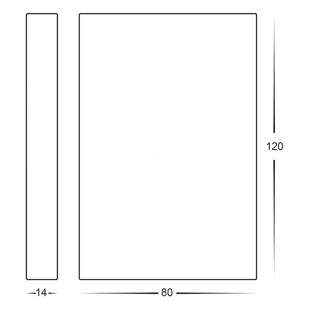 Stylez Up & Down Wall Light 3000K 316 Stainless Steel Black