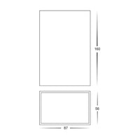 Platz Square Up-Down Wall Light Black