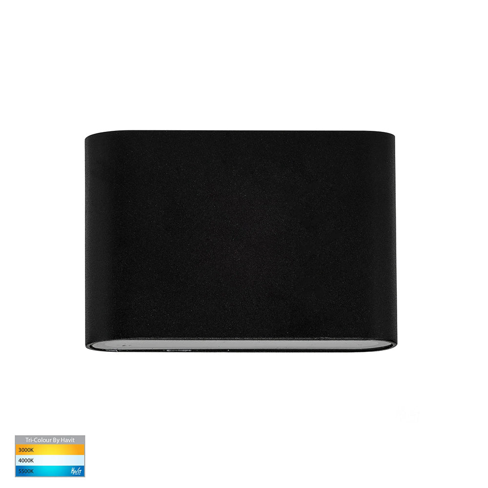 Lisse Wall Light Fixed Down 4w LED CCT Black