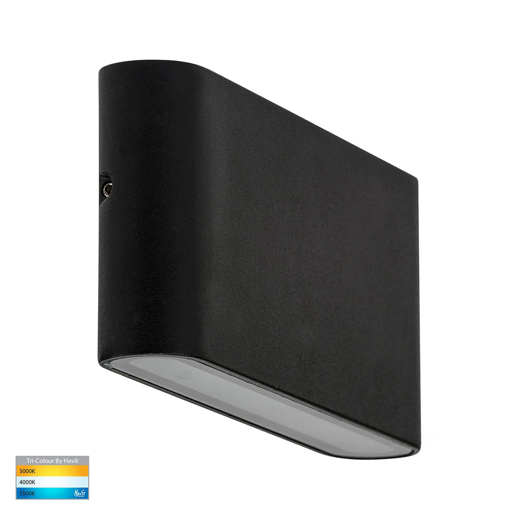 Lisse Wall Light Fixed Down LED 6W CCT Black 12V