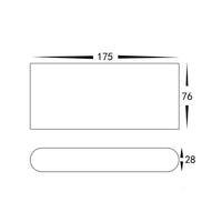 Lisse Wall Light Fixed Down LED 6W CCT Black 12V