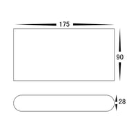 Lisse Surface Mounted Up-Down Wall Light White 12V