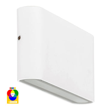 Lisse Up/Down Wall Light 2X5W RGB White 12V