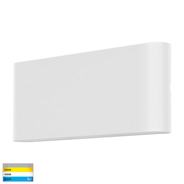 Lisse Surface Mounted Up/Down Wall Light White 240V