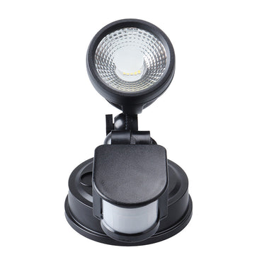Illume 10 Watt Single LED Spotlight Cool White with Sensor Black