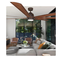 Kensington 72″ (183cm) Bronze/Koa 8 Blade SMART DC Ceiling Fan with 18W Dimmable