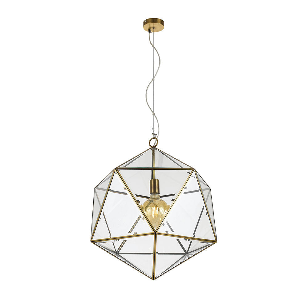 Lazlo 5 Pendant Solid Brass