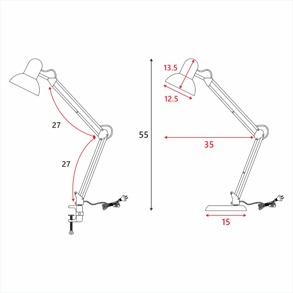 Ora Black Desk Lamp – 2 in1 Detachable