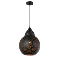 MARRAKESH: Black Shade with Gold Interior Pendant Lights