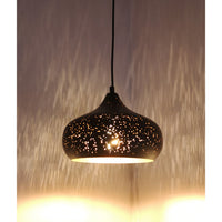 MARRAKESH: Black Shade with Gold Interior Pendant Lights