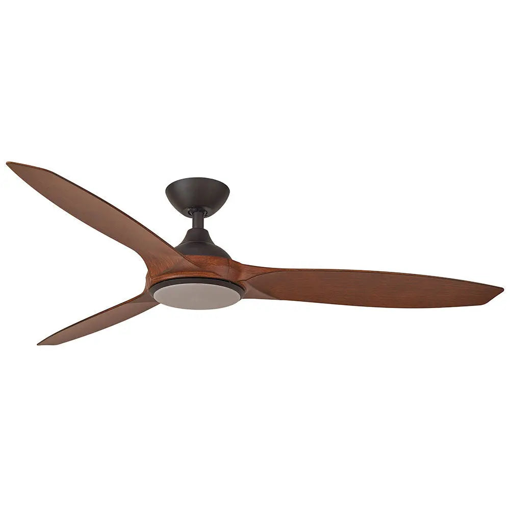 Newport 56″ DC Ceiling Fan with Light Walnut