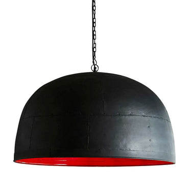Noir Iron Dome Ceiling Pendant
