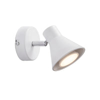 Eik Single Adjustable Spotlight White