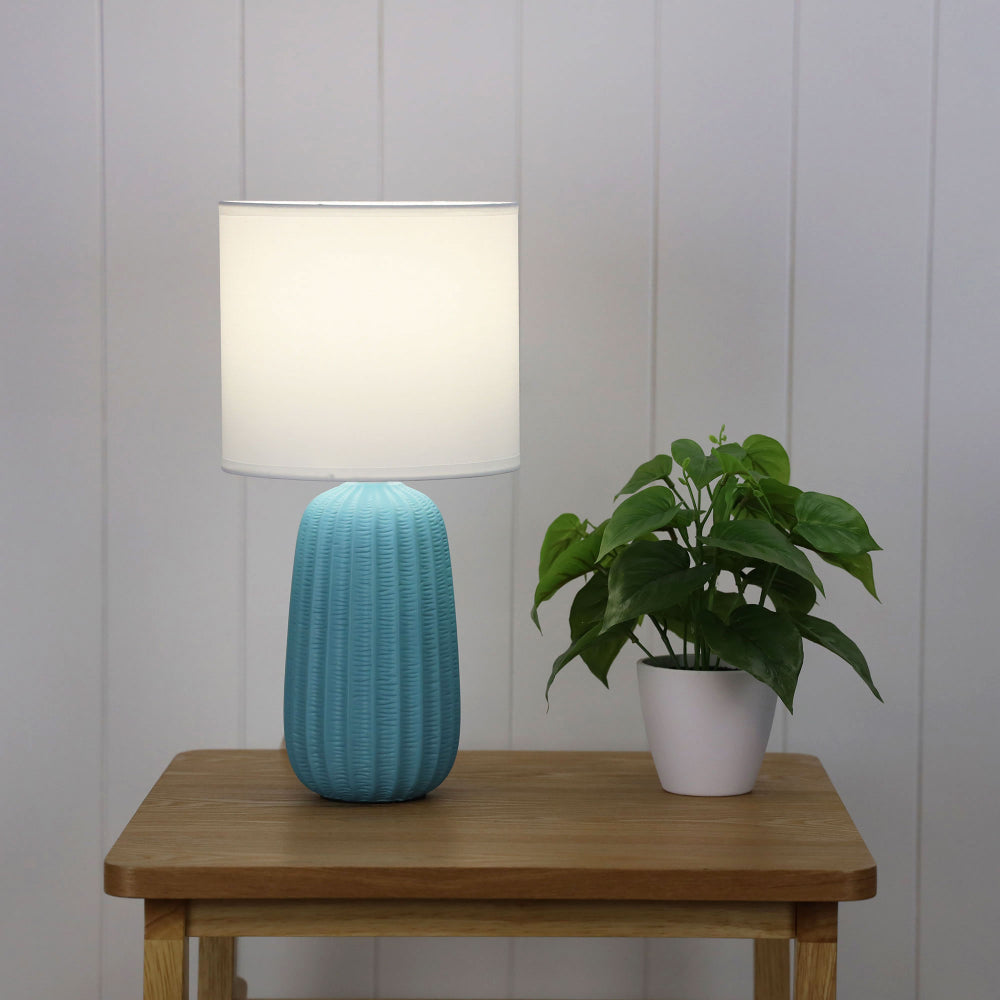 Small Blue Ceramic Lamp