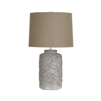 Andorra White Washed Table Lamp