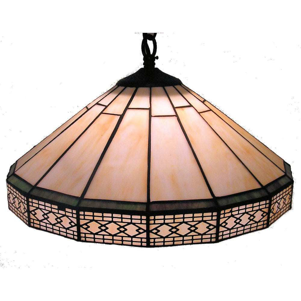 Aztec Leadlight Pendant 16" Light