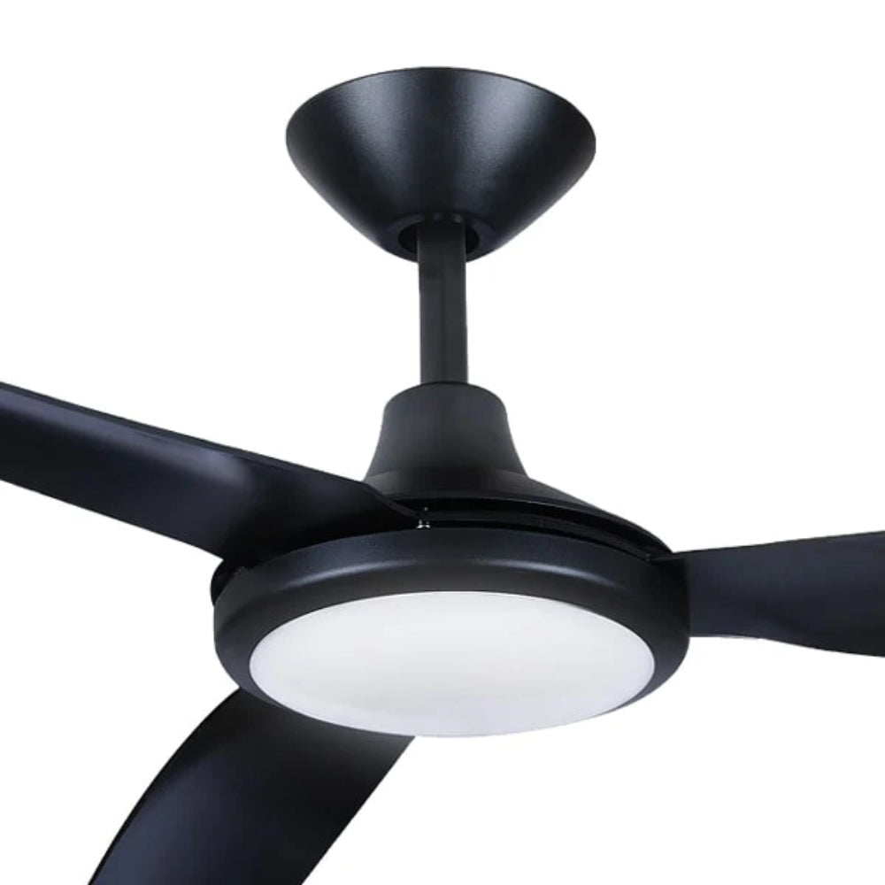 Polar DC Ceiling Fan 48" with LED Matt Black Polymer Blades