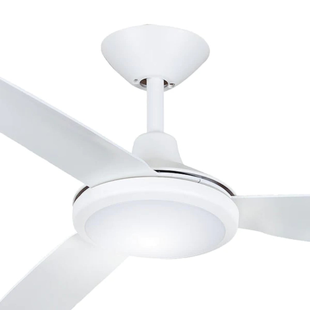 Polar 56" DC Ceiling Fan with Light Matt White