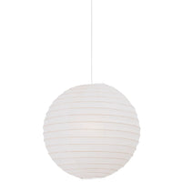 Rice Paper 4 Pendant White Shade