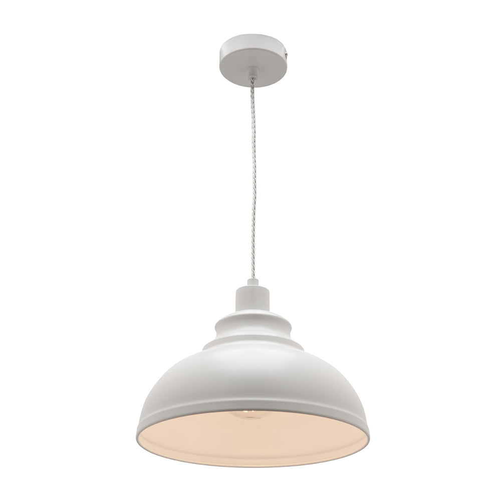 Risto Industrial Pendant White