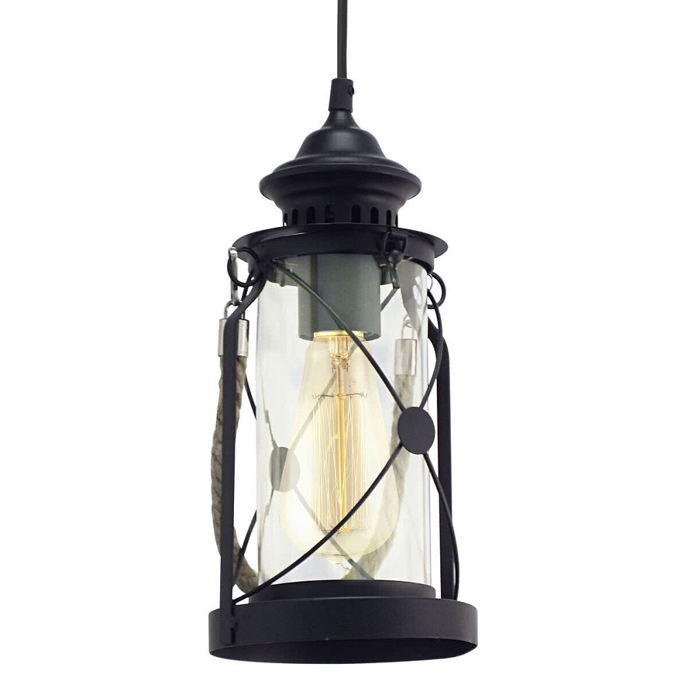 Bradford Lantern Pendant Black