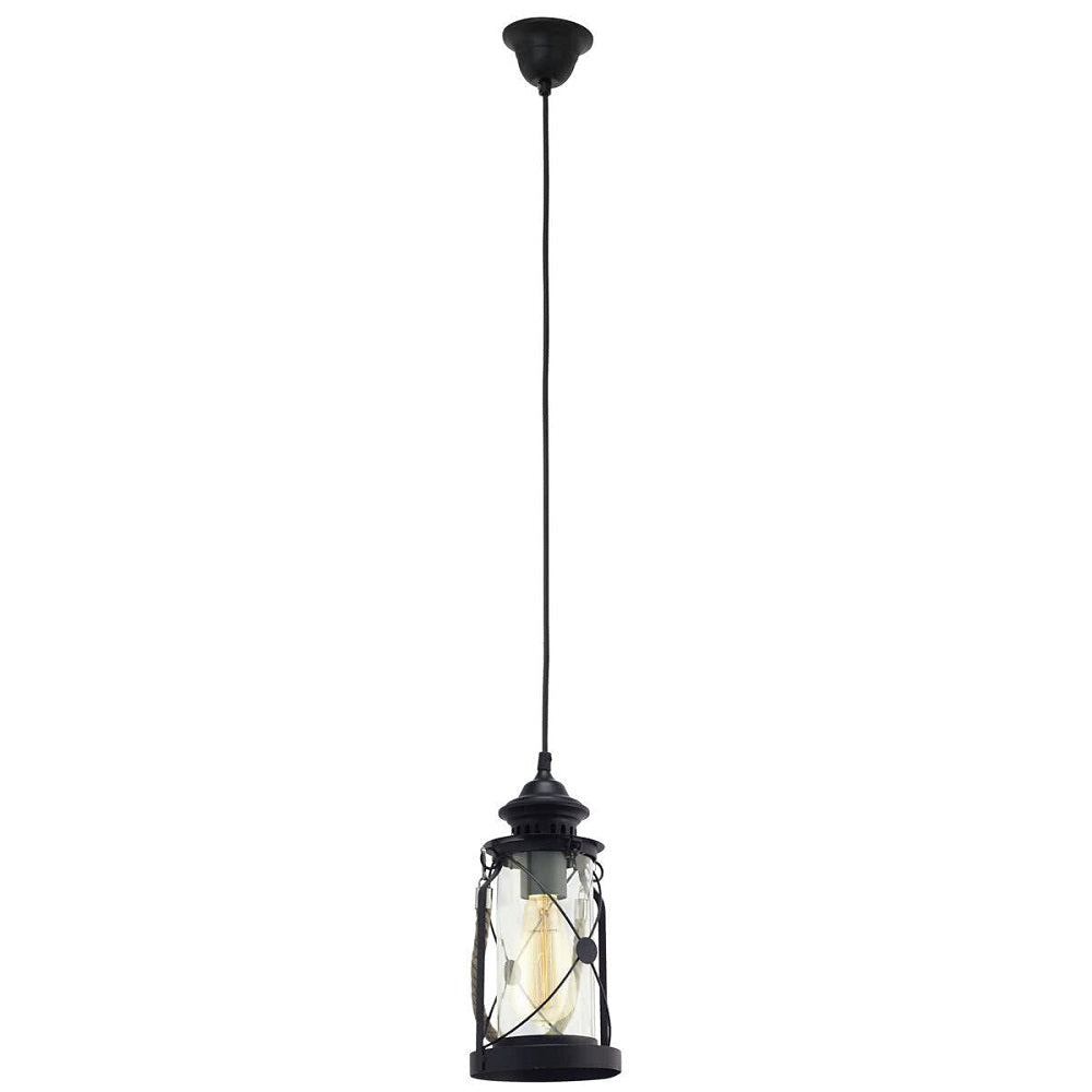 Bradford Lantern Pendant Black