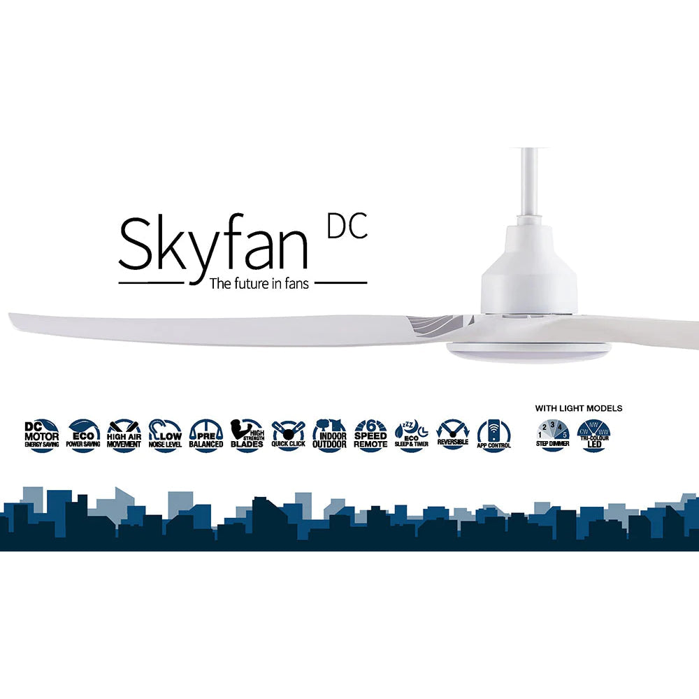 skyfan dc fan with light
