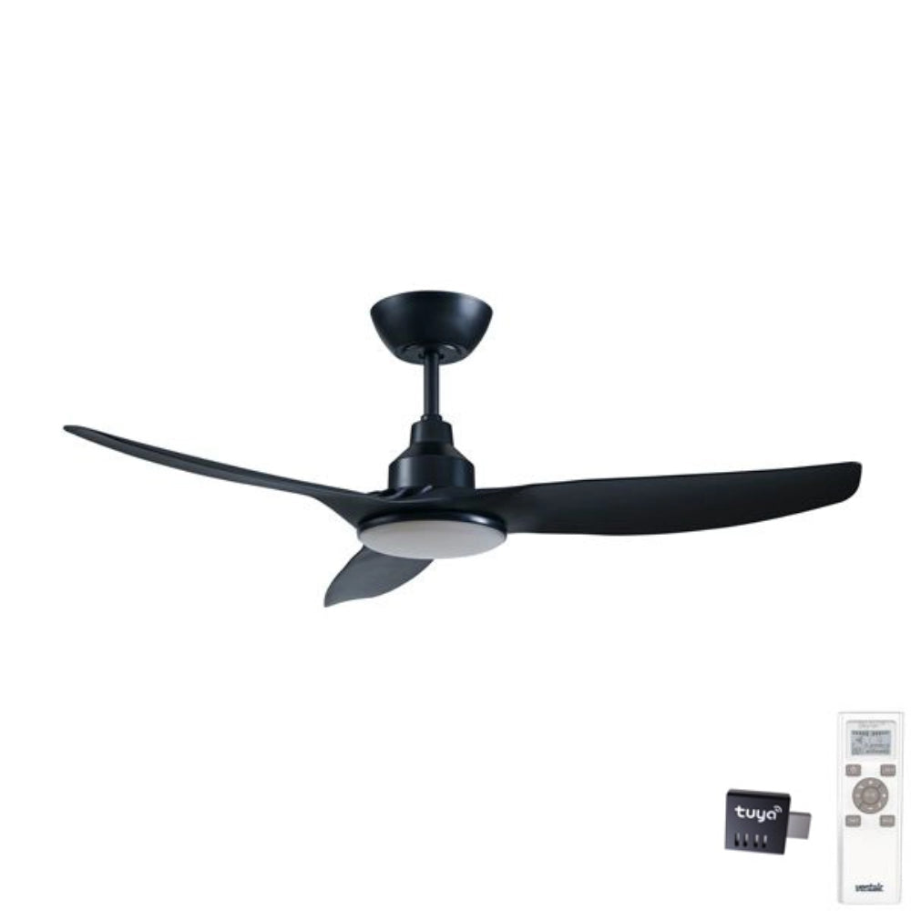 SKYFAN DC Ceiling Fan 52" Black with Light