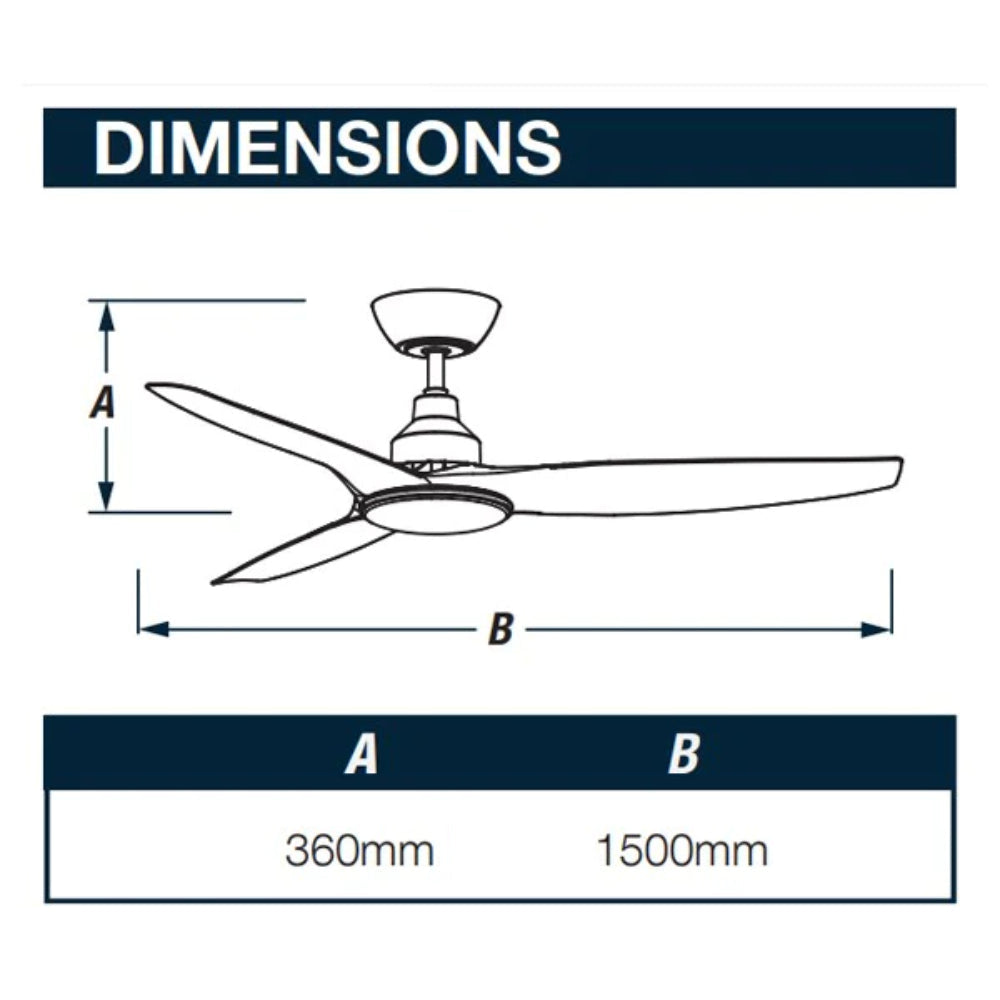 Ceiling Fan dimension