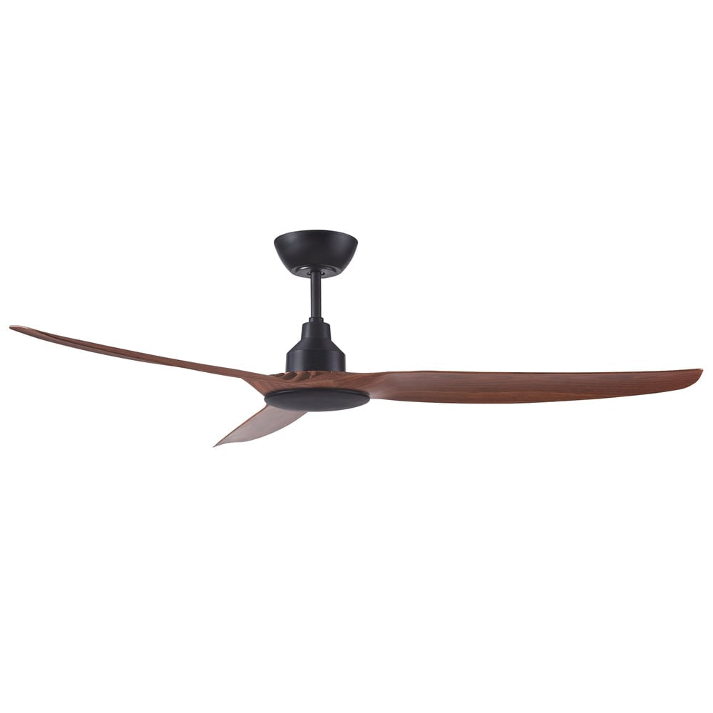 Skyfan DC Ceiling Fan – Black and Teak 6″