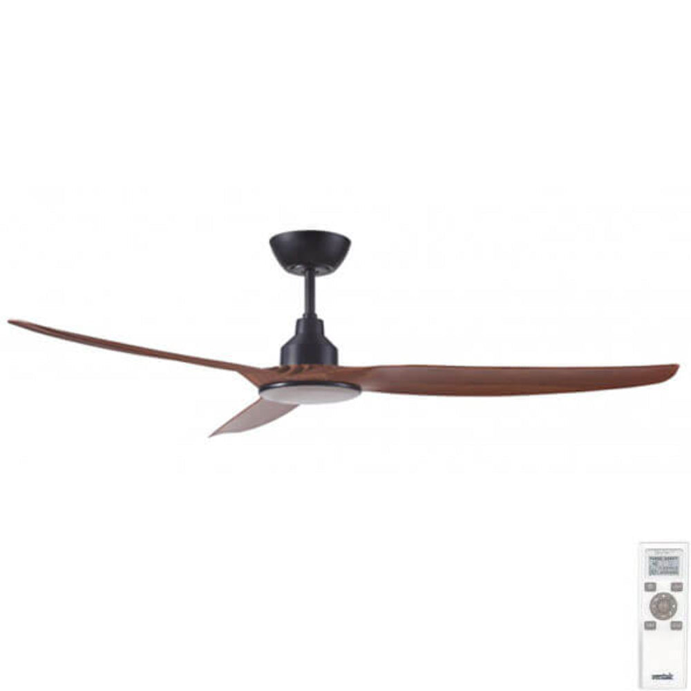 SKYFAN DC Ceiling Fan 6" Teak with Light