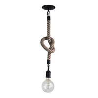 Rope 1 Light Pendant 1200mm Suspension Black