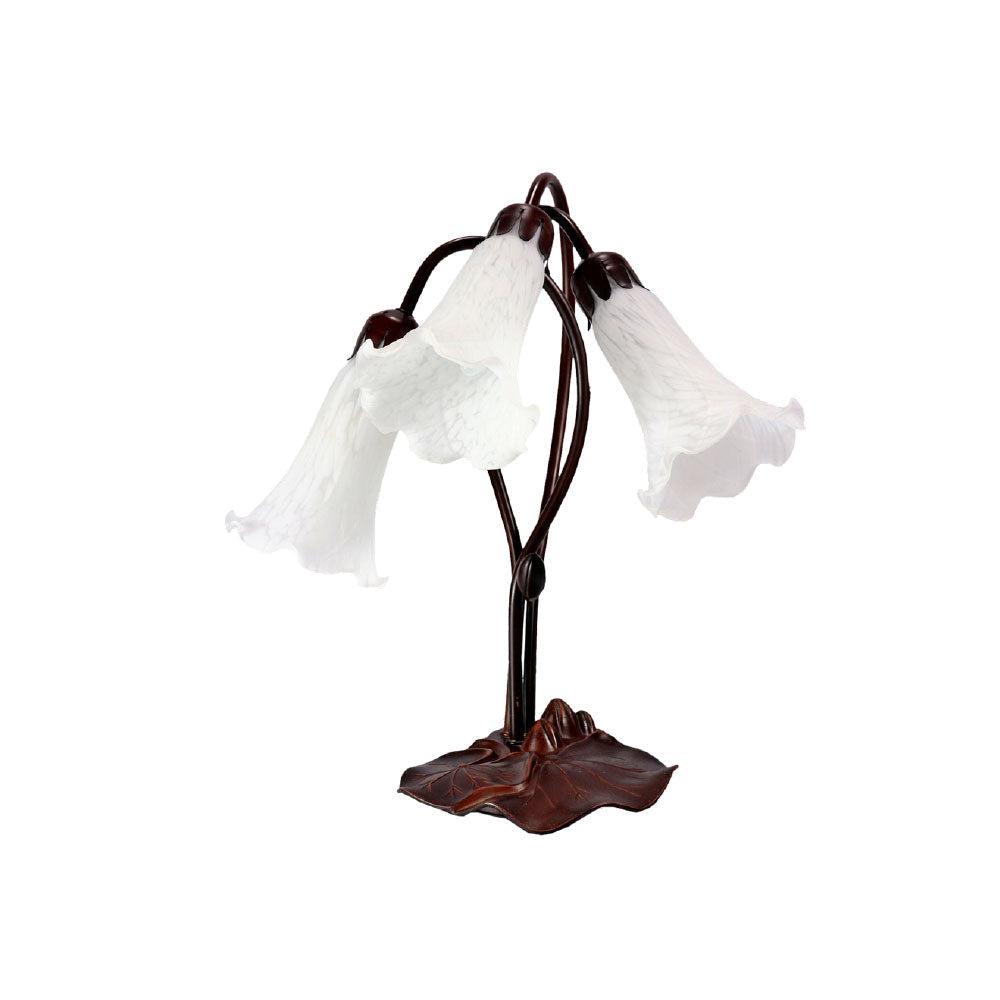 Triple Lily Lamp - White