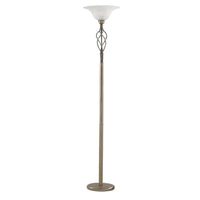 Devon Uplighter Floor Lamp Antique Brass E27
