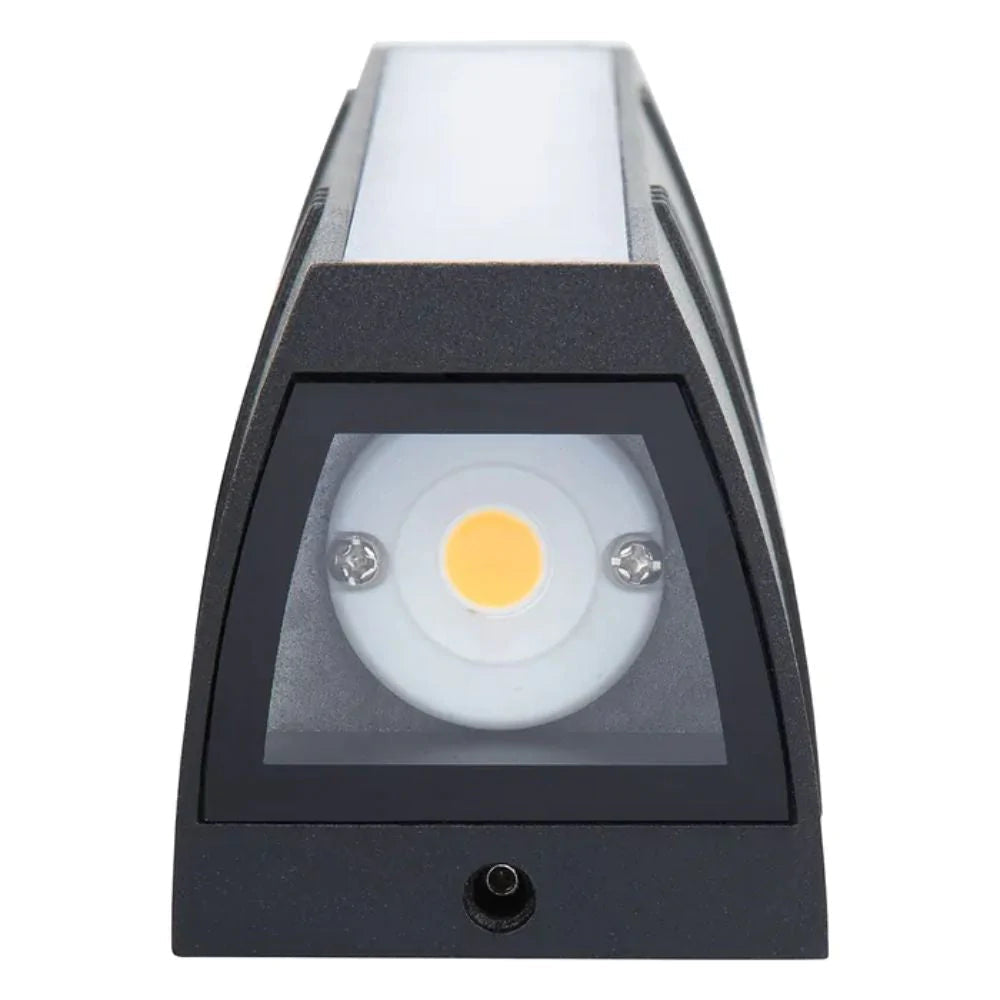 Saber 16w Up Down Black 3000K Exterior Wall Light