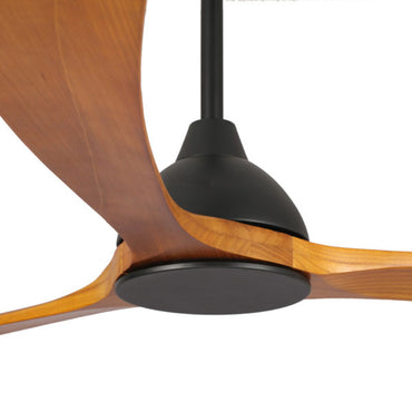 Sanctuary DC Ceiling Fan 70″ – Black with Teak Timber Blades