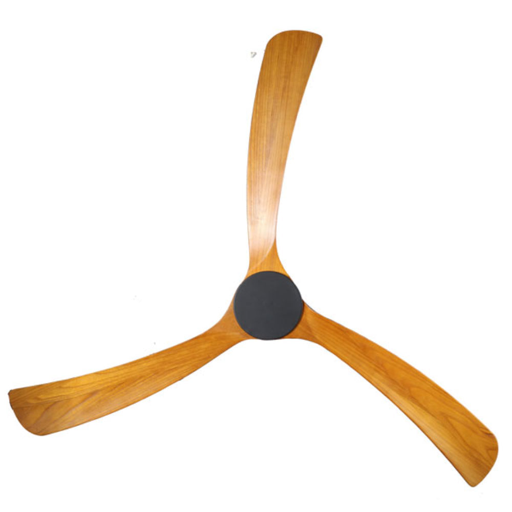 Sanctuary DC Ceiling Fan 70″ – Black with Teak Timber Blades