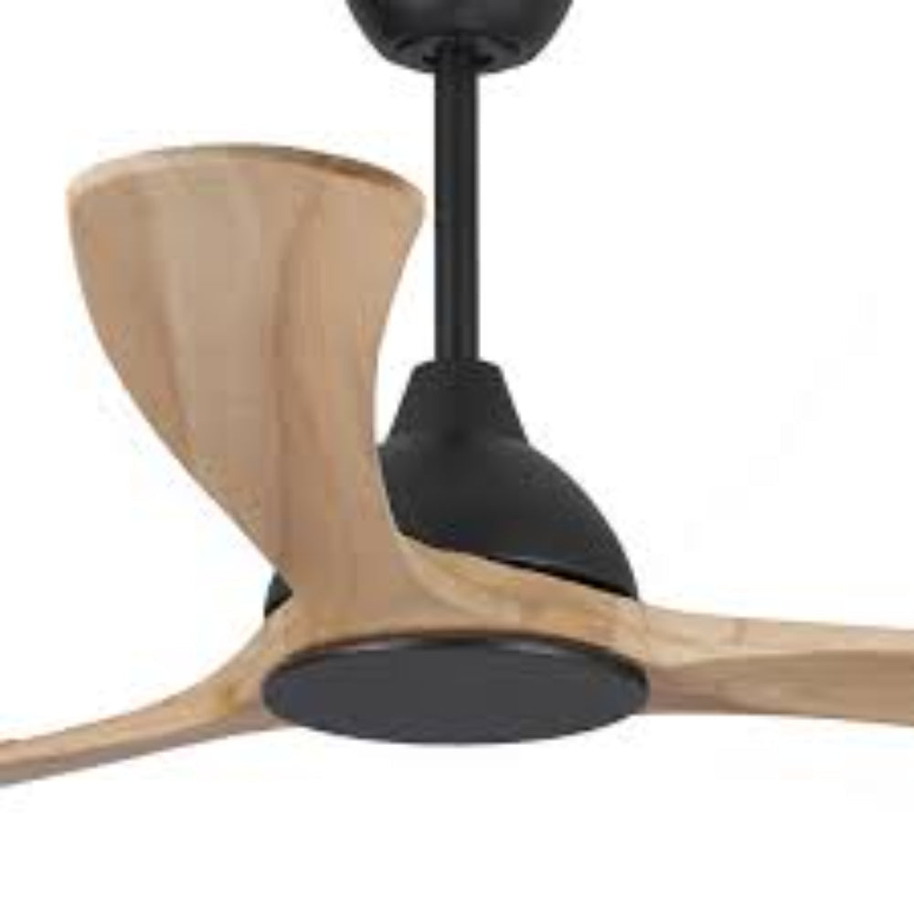 Fanco Sanctuary DC Ceiling Fan with Solid Timber Blades – Black 86″