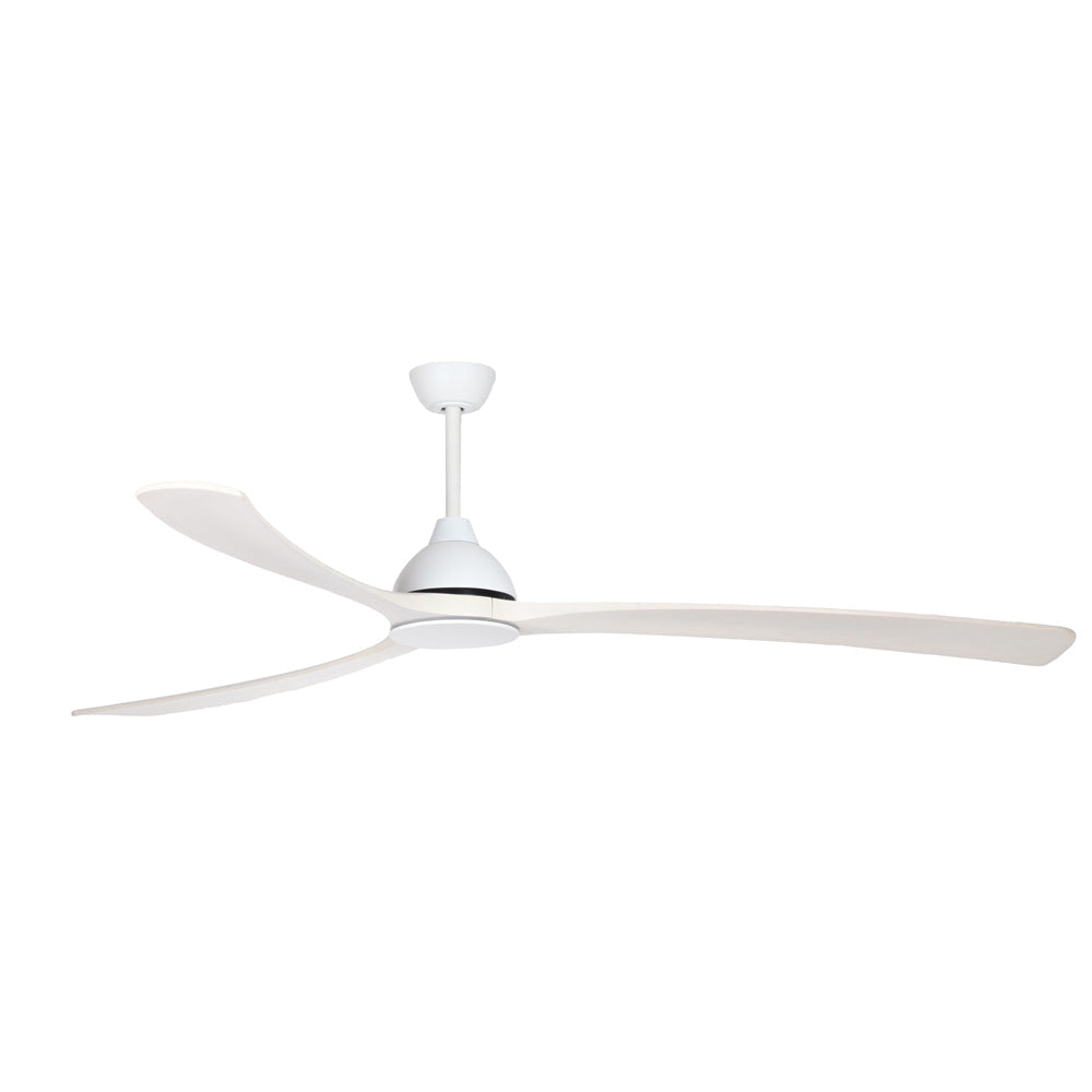 Sanctuary DC 92" Ceiling Fan with White Body/White Blade