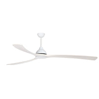 Sanctuary DC 92" Ceiling Fan with White Body/White Blade